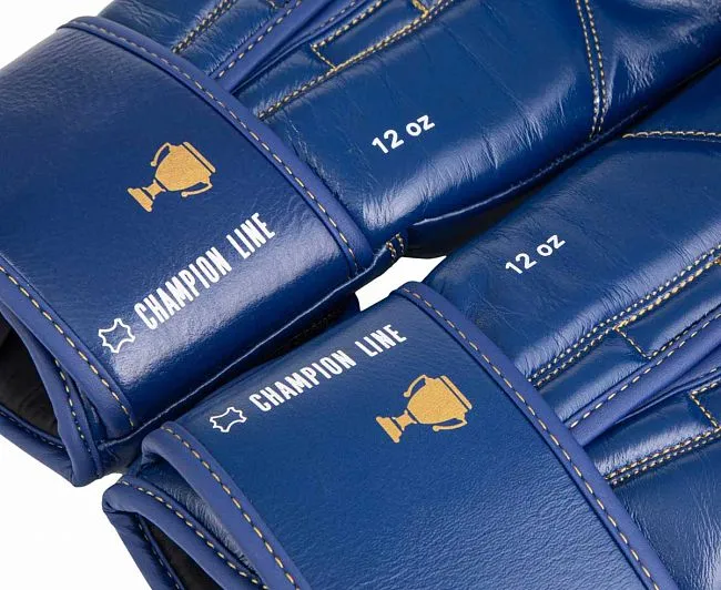 C175 Перчатки боксерские Clinch Olimp Premium Champion Line синии
