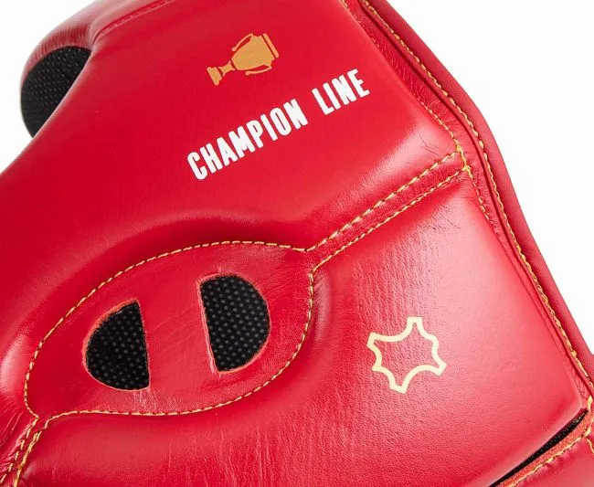 C172 Шлем боксерский Clinch Olimp Premium Champion Line красный