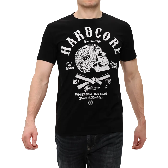 Футболка Hardcore Training White Belt чёрная