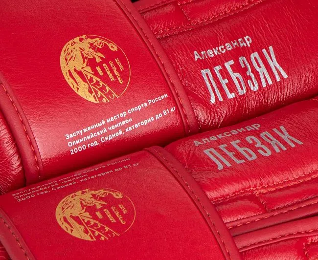 C175L Перчатки боксерские Clinch Olimp Premium Александр Лебзяк красные