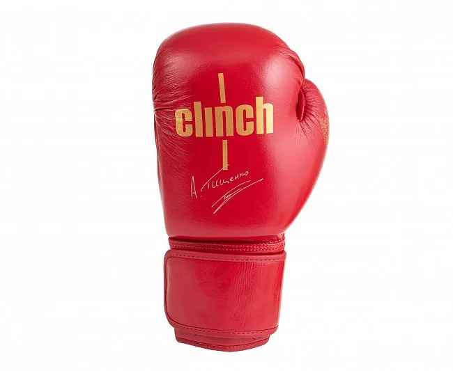 C175T Перчатки боксерские Clinch Olimp Premium Алексей Тищенко красные