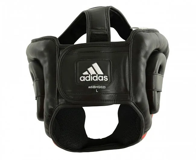 adiBHG023 Шлем боксерский Response Standard Head Guard черно-красный (размер M)