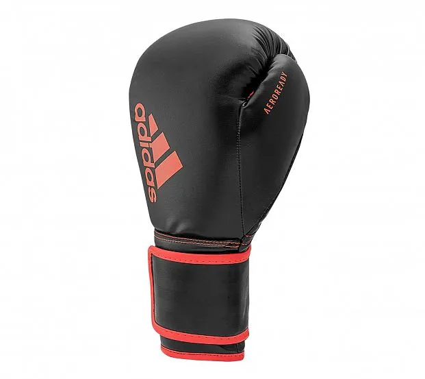 adiH80 Перчатки боксерские Hybrid 80 черно-красные