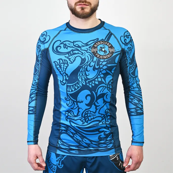 Рашгард Hardcore Training Heraldry LS синий