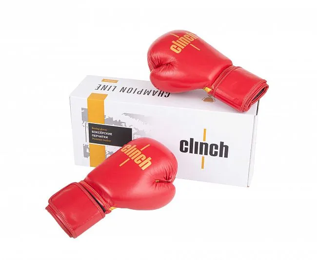 C175 Перчатки боксерские Clinch Olimp Premium Champion Line красные