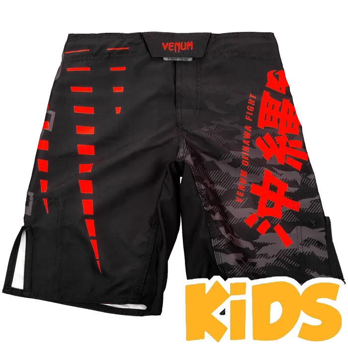 Детские ММА шорты Venum Okinawa 2.0 Black/Red (12 лет)