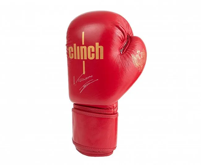 C175T Перчатки боксерские Clinch Olimp Premium Алексей Тищенко красные