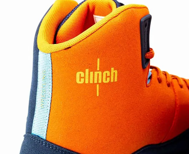 C423 Борцовки Clinch Control сине-оранжевые