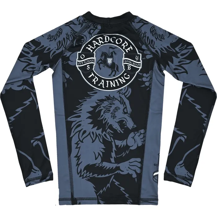 Детский рашгард Hardcore Training Heraldry Black LS 