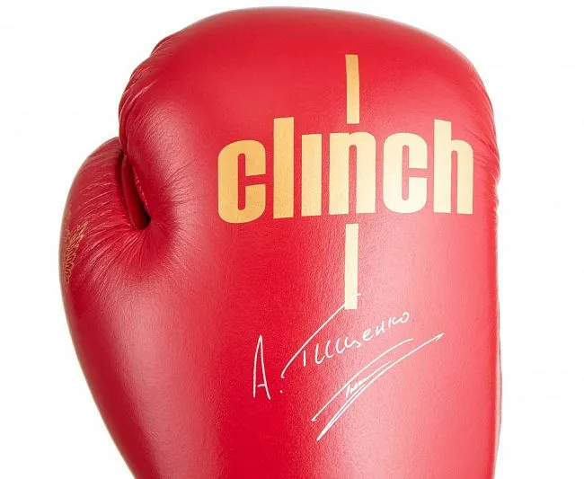 C175T Перчатки боксерские Clinch Olimp Premium Алексей Тищенко красные
