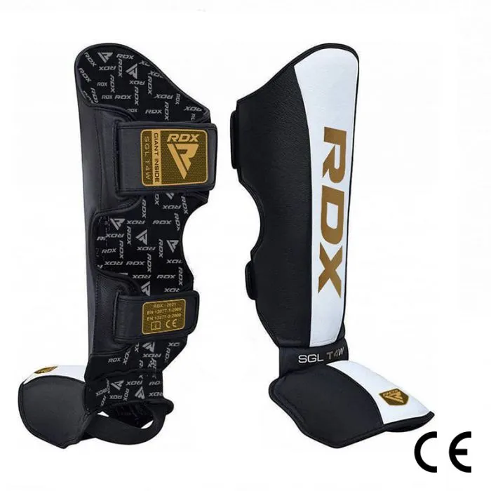 Защита ног RDX T4W ULTRA GOLD SIX T1 черный-белый-золотой 