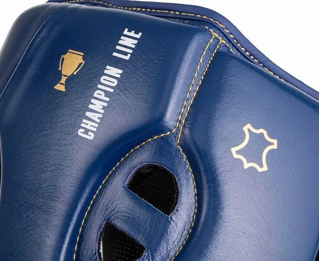 C172 Шлем боксерский Clinch Olimp Premium Champion Line синий