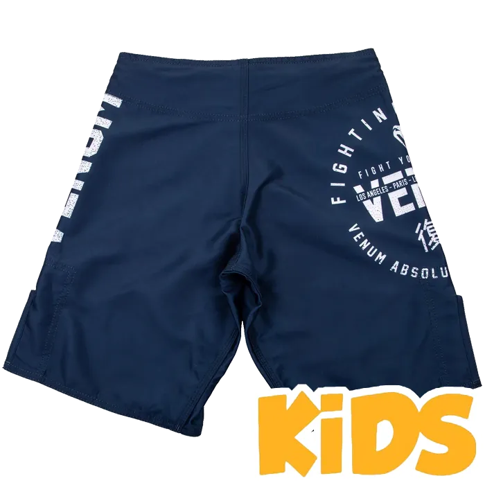 Детские ММА шорты Venum Signature Navy Blue (14 лет)