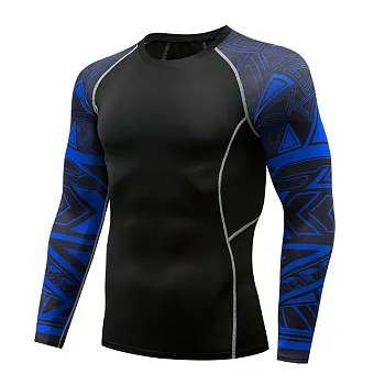 Рашгард Puncher Black L\S Blue Line 