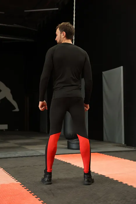 Компрессионные штаны 3.0 Puncher black-red