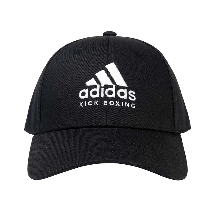 adiCAP01 Бейсболка Baseball Cap Kick Boxing черно-белая (размер OSFM [58-60см])