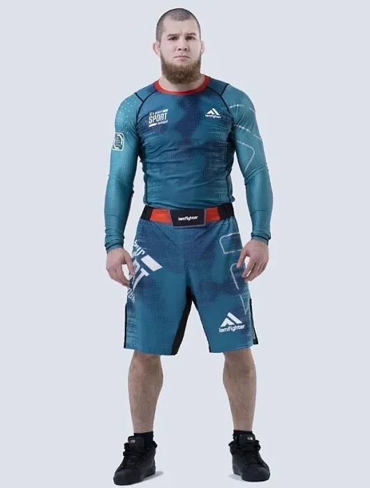 Рашгард iamfighter It's your moment sport Neon Бирюзовый