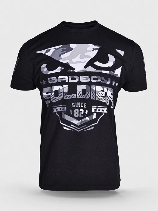 Футболка подростковая Bad Boy Soldier oversize черная