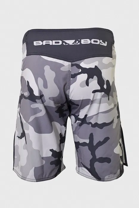Шорты ММА Bad Boy Soldier серый камуфляж