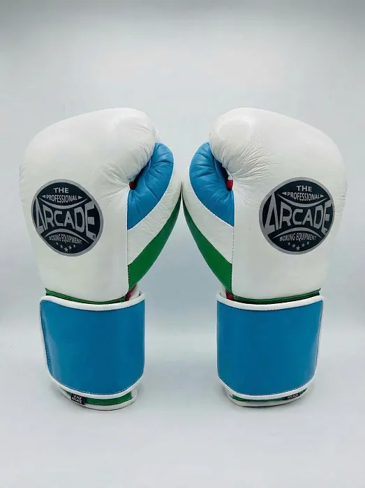 Спаринговочные перчатки Arcade White Blue Green