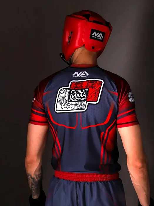 Рашгард NEW ARMOR СОЮЗ ММА красный