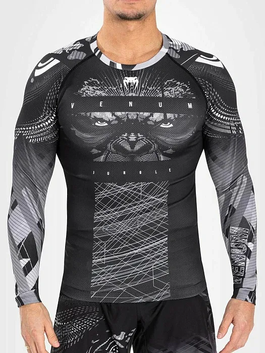 Рашгард Gorilla Jungle Black/White L/S