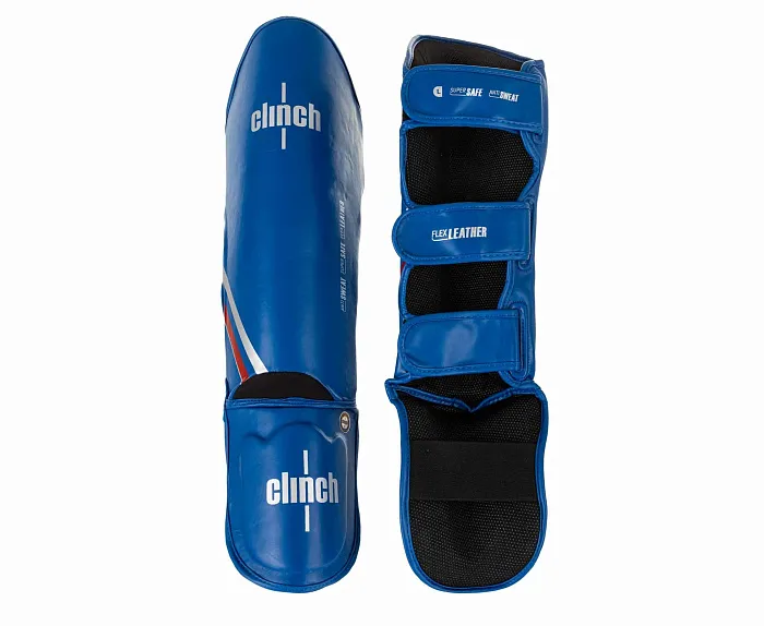 C521N Защита голени и стопы Clinch Shin Instep Guard Kick 2.0 синяя