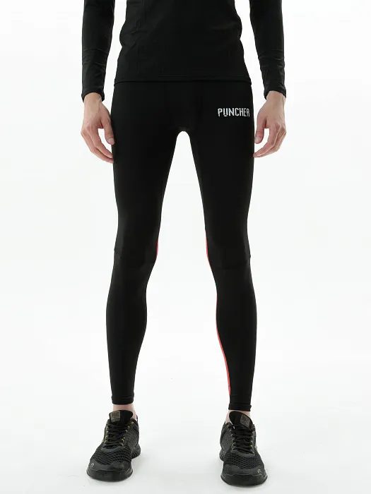 Компрессионные штаны 3.0 Puncher black-red