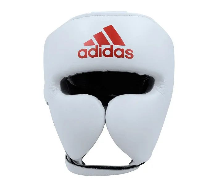 adiPHG01PRO Шлем боксерский AdiStar Pro Headgear бело-красный