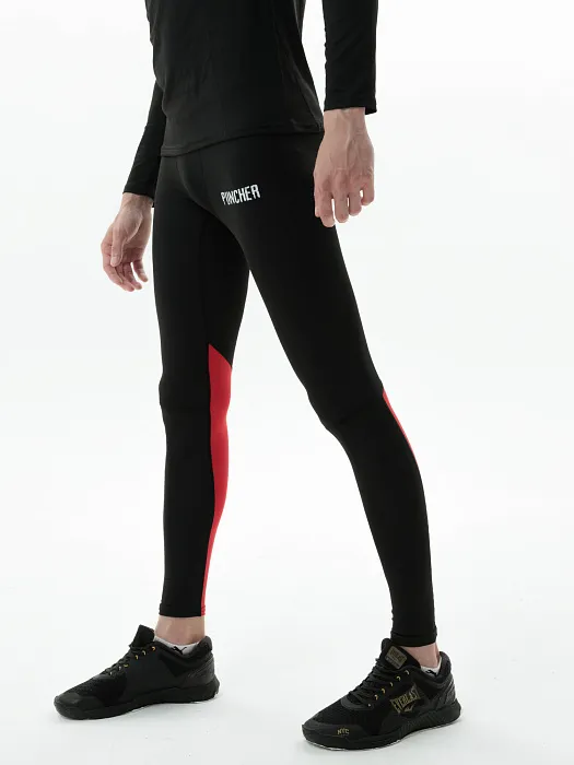 Компрессионные штаны 3.0 Puncher black-red