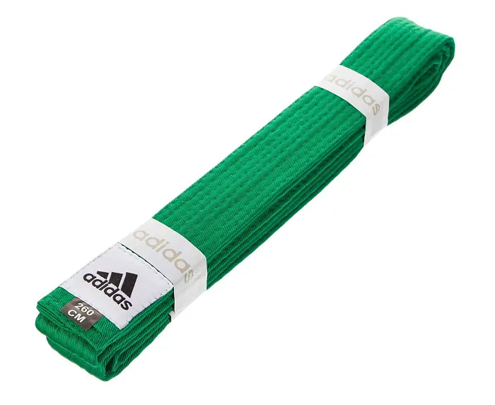 adiB220 Пояс для единоборств Club зеленый