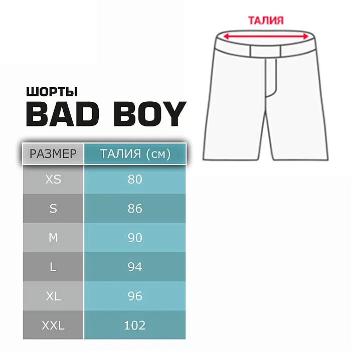 Шорты для MMA Bad Boy Pro Series 2 черный/белый