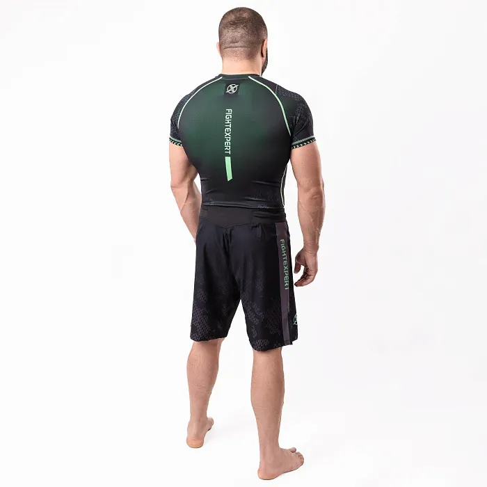 Боевые шорты FIGHTEXPERT Tactical Black / Green