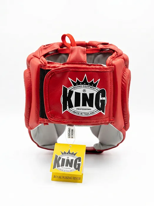 KING, KHGOC, Шлем соревновательный, красн, кожа
