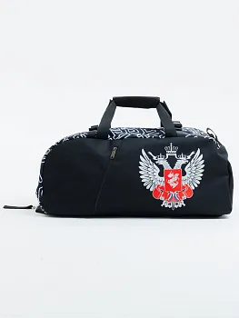 Сумка-рюкзак трансформер RP "Федерация Бокса России" черный L