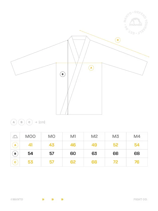 Кимоно MANTO "TIGER`S TAIL" JUNIOR BJJ Gi