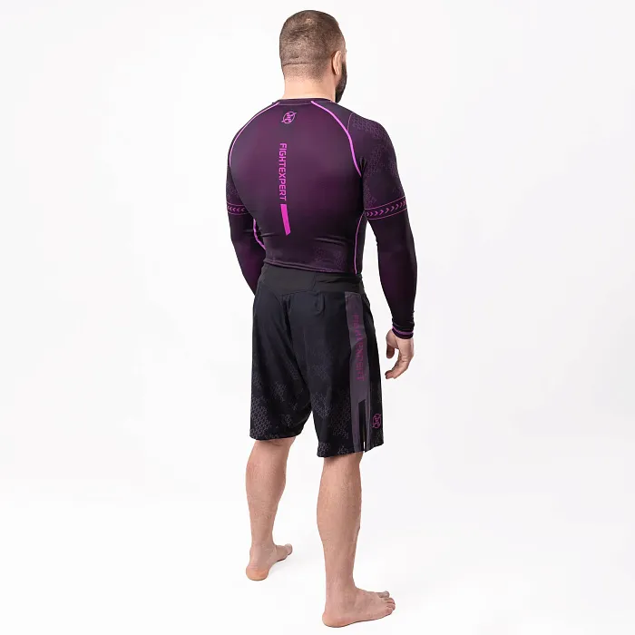Боевые шорты FIGHTEXPERT Tactical Black / Purple 