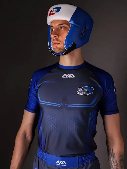 Рашгард NEW ARMOR СОЮЗ ММА синий
