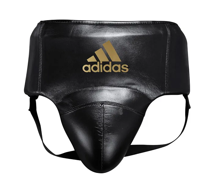 adiPGG01PRO Защита паха мужская AdiStar Pro Groin Guard черно-золотая
