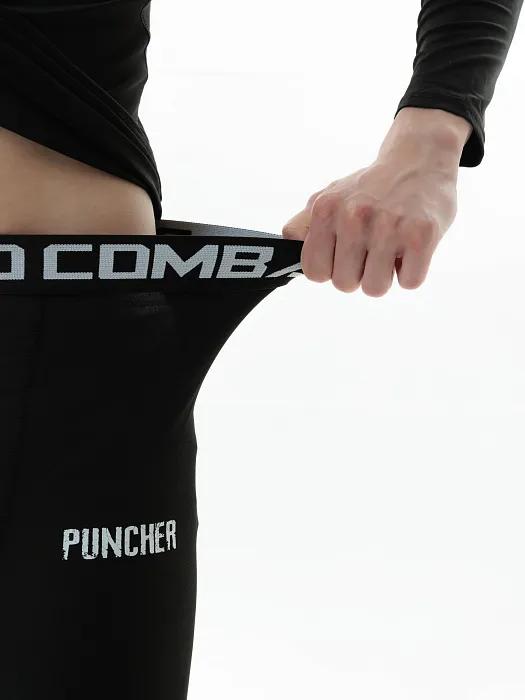 Компрессионные штаны Puncher Logo 5.0 black