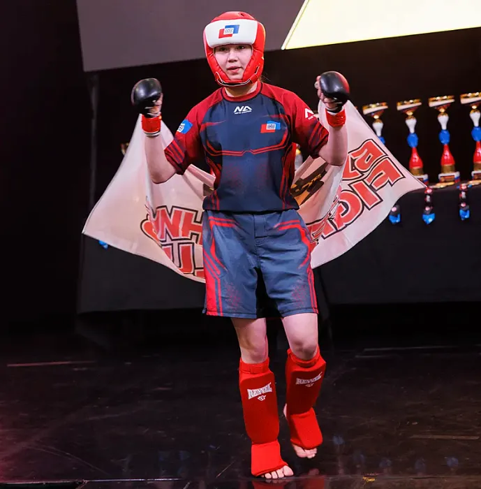 Шорты NEW ARMOR СОЮЗ ММА детские красный