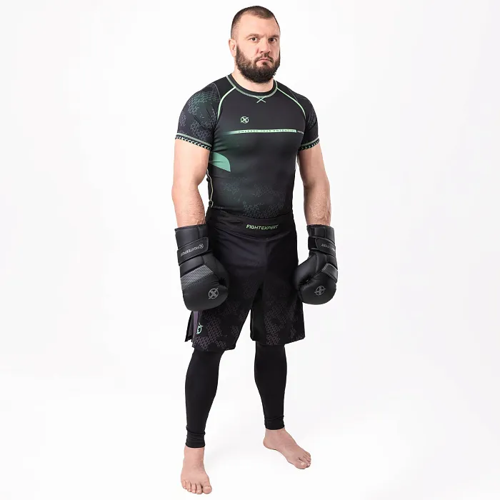 Боевые шорты FIGHTEXPERT Tactical Black / Green