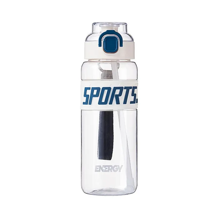 Бутылка для воды SPORTS, 850 мл, прозрачный/белый