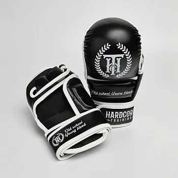 Гибридные перчатки Hardcore Training Base PU Black (L/XL)