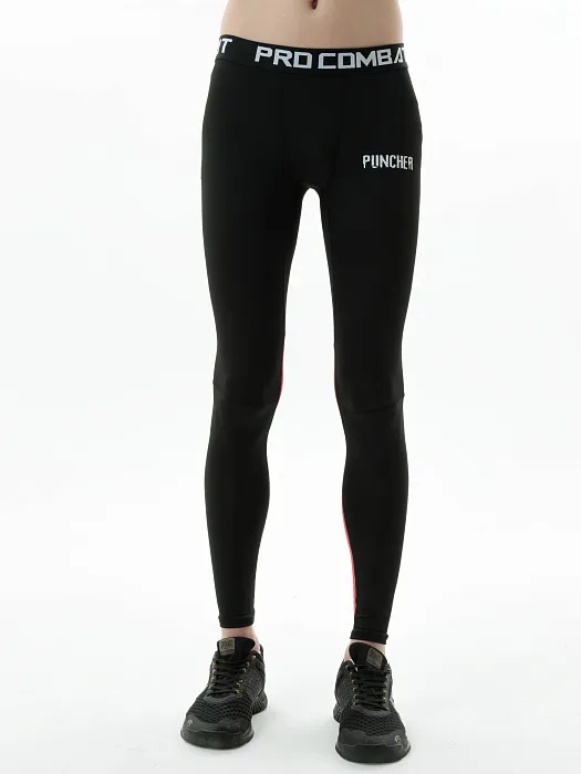 Компрессионные штаны 3.0 Puncher black-red