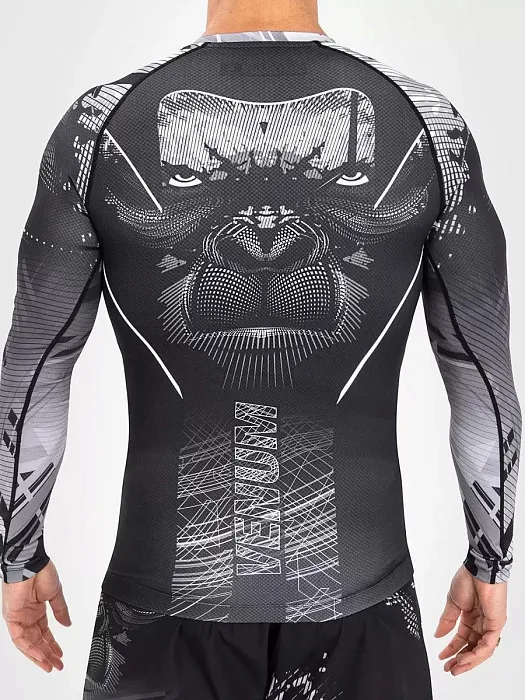 Рашгард Gorilla Jungle Black/White L/S