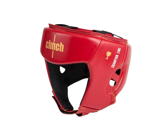 C172 Шлем боксерский Clinch Olimp Premium Champion Line красный