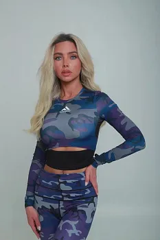 Рашгард тренировочный женский I AM Fighters, Military Purple