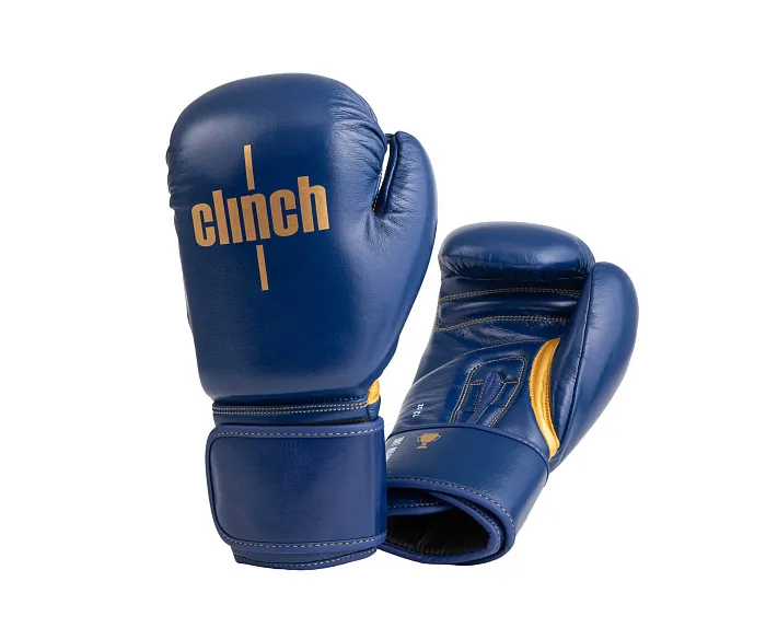 C175 Перчатки боксерские Clinch Olimp Premium Champion Line синии