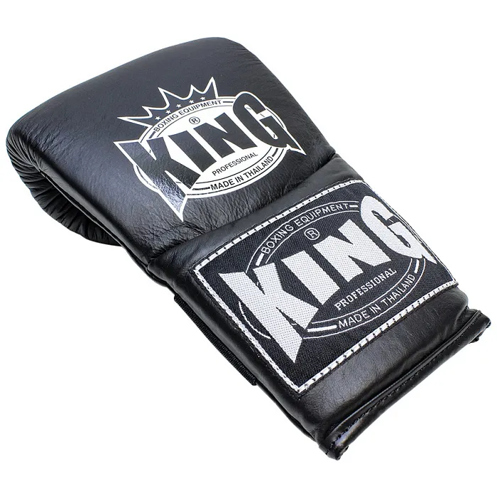 KING, KTBGE1-CT, Перчатки снарядные резинка, черные, кожа